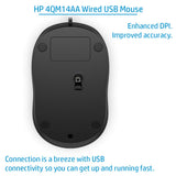 HP Wired Mouse 1000 - 1200 DPI / Black