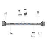 قاعدة هاما 9 في 1 USB-C لـ 4 X USB-A، USB-C، HDMI، LAN، SD، MICROSD | 135765