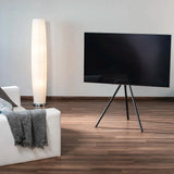 Hama Easel Design 75-inch TV Stand, 191 cm Variable Height, Walnut Wood Look-TV Stand-Hama-Star Light Kuwait
