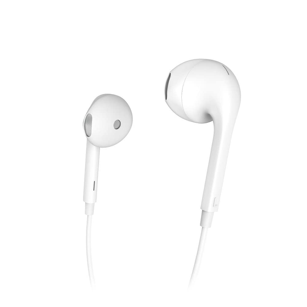 Hama Glow Earphones with Lightning Cable, Microphone - White-Earphones-Hama-Star Light Kuwait