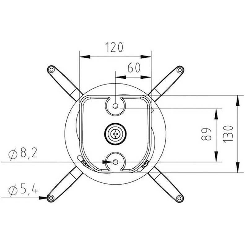 Hama Projector Ceiling Mount, White-Projector Mount-Hama-Star Light Kuwait