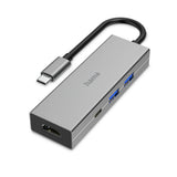 Hama USB-C Hub, Multiport, 4 Ports, 2 x USB-A, USB-C, HDMI-Adapter-Hama-Star Light Kuwait