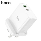Hoco C113B High Power PD 65W Dual C Port Charger – White