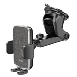 Hoco CA95 Polaris Telescopic Car Phone Holder – Suction Mount (Black)