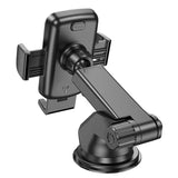 Hoco CA95 Polaris Telescopic Car Phone Holder – Suction Mount (Black)