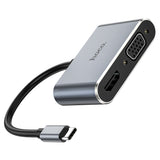 Hoco Converter “HB30 Eco” Type-C to HDMI + VGA + USB3.0 + PD