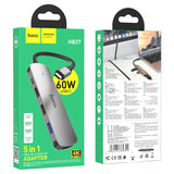 محول Hoco HB27 متعدد الوظائف من النوع C (HDTV+USB3.0+USB2.0*2+PD)