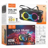Hoco Kayman Wireless Portable Loudspeaker – Dual-Mic Outdoor BT 40W