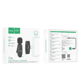 Hoco L15 Lightning Wireless Microphone Type-C – Black