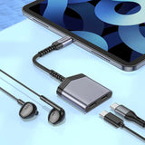 محول الصوت الرقمي Hoco LS40 من النوع C إلى النوع C المزدوج
