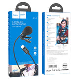 Hoco Microphone L14 lavalier for Lightning Black