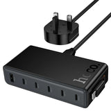 Hoco Modern Charging Station – 50W PD Fast Charger, USB-C + USB-A (UK Plug)