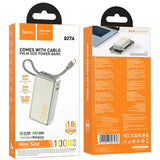 Hoco Q27A 33W 10000mAh Power Bank - High-Speed Charging - Gold