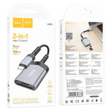 Hoco UA25 2-in-1 card reader Type-C