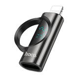 محول شاشة Hoco UA32B ذو 8 دبابيس ذكر إلى Type-C أنثى - أسود