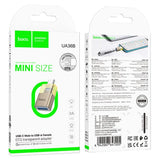 Hoco USB-C / Type-C Male to USB Female OTG Transparent Adapter – Gold