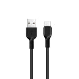 كابل شحن ونقل بيانات فلاش Hoco X20 - USB-C / 3 أمتار / أسود