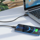 كابل شحن ونقل بيانات Hoco X73 - USB / Lightning / 1 متر / أسود
