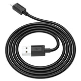 كابل شحن ونقل بيانات Hoco X73 - USB / Lightning / 1 متر / أسود