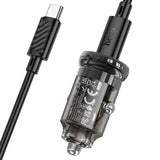 Hoco Z53 Sight single port PD30W car charger - Black