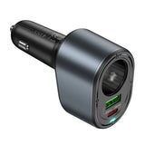 Hoco Z56 35 Watt USB-C Car Charger with Dual Port & Cigarette Lighter - 240W