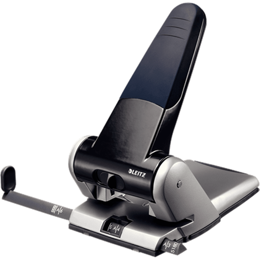 Hole Punch Leitz 5180 Heavy Duty,-Hole 65 Sheets-Punch Machine-Other-Black-Star Light Kuwait