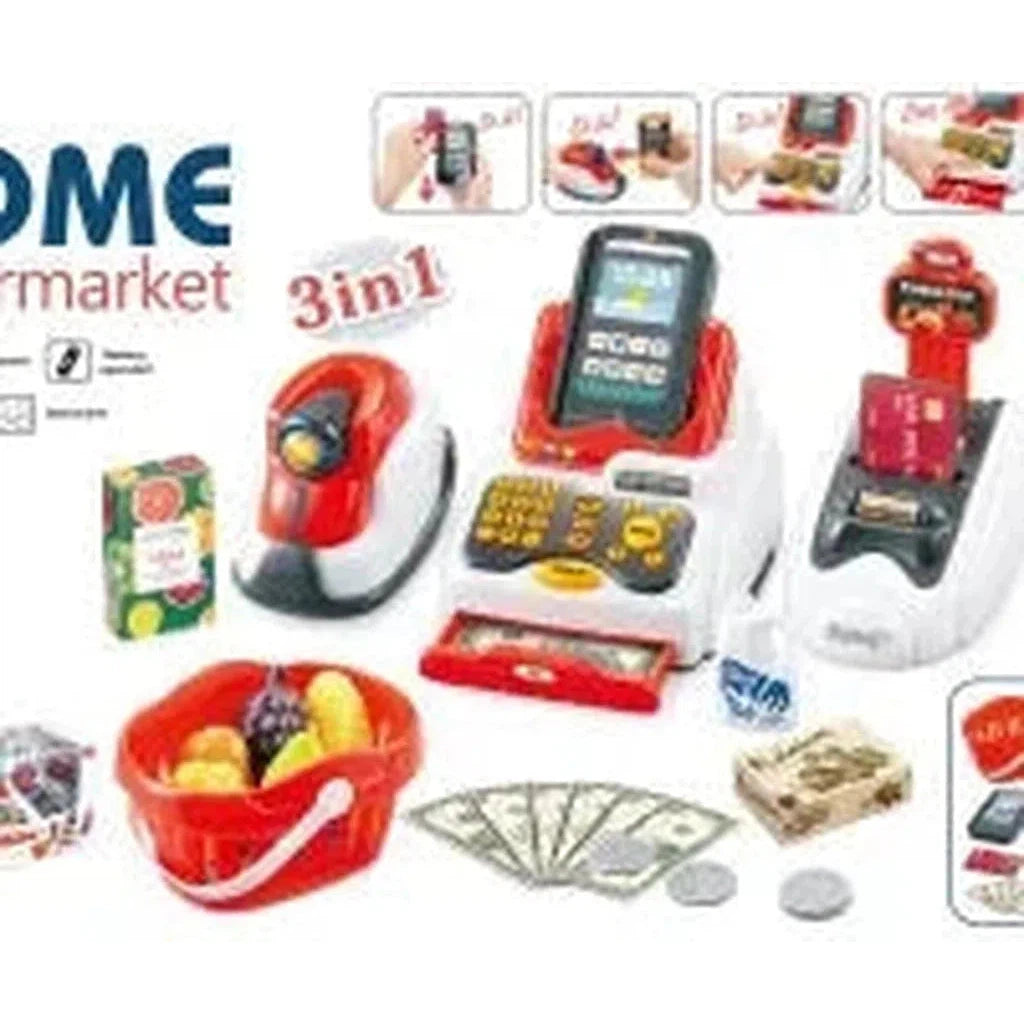 Home Supermarket 3 In 1 Play Set-668-122-Common Toys-Other-Star Light Kuwait
