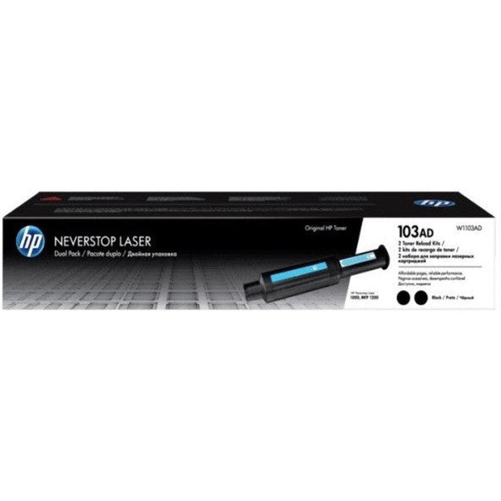 Hp 103Ad Dual Pack Black Original Neverstop Laser Toner W1103Ad Black-Inks And Toners-HP-Star Light Kuwait
