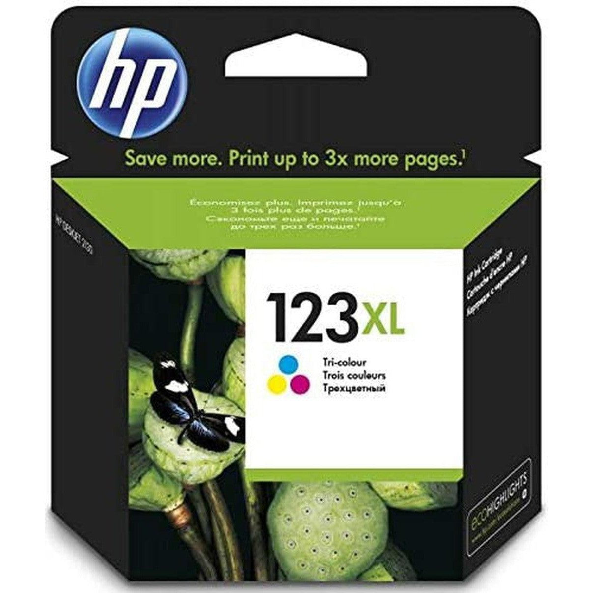 Hp 123 Xl High Yield Ink Cartridge Tri-Color F6V18Ae-Hp Inks-HP-Star Light Kuwait