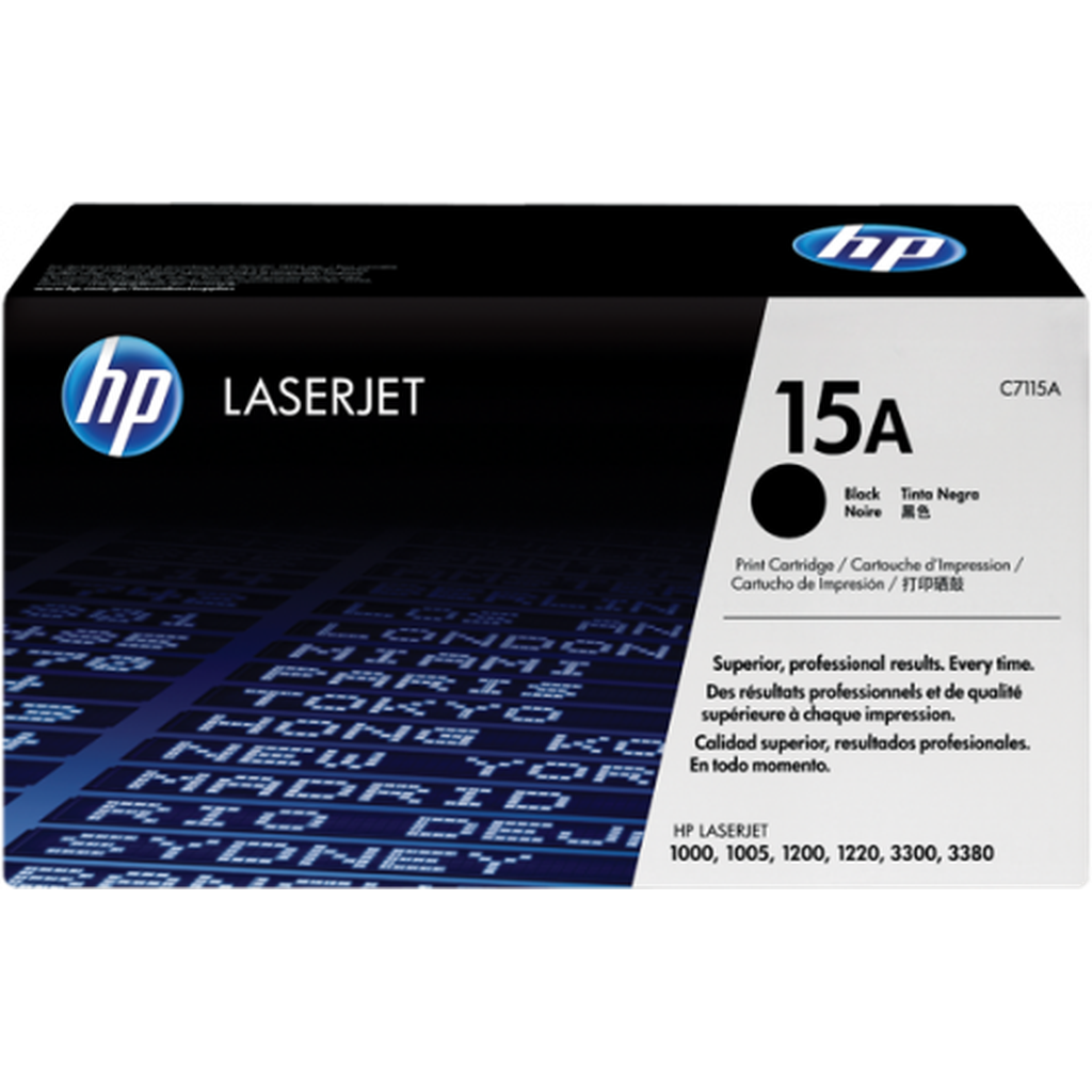 Hp 15A Black Original Laserjet Toner Cartridge C7115A-Hp Toners-HP-Star Light Kuwait