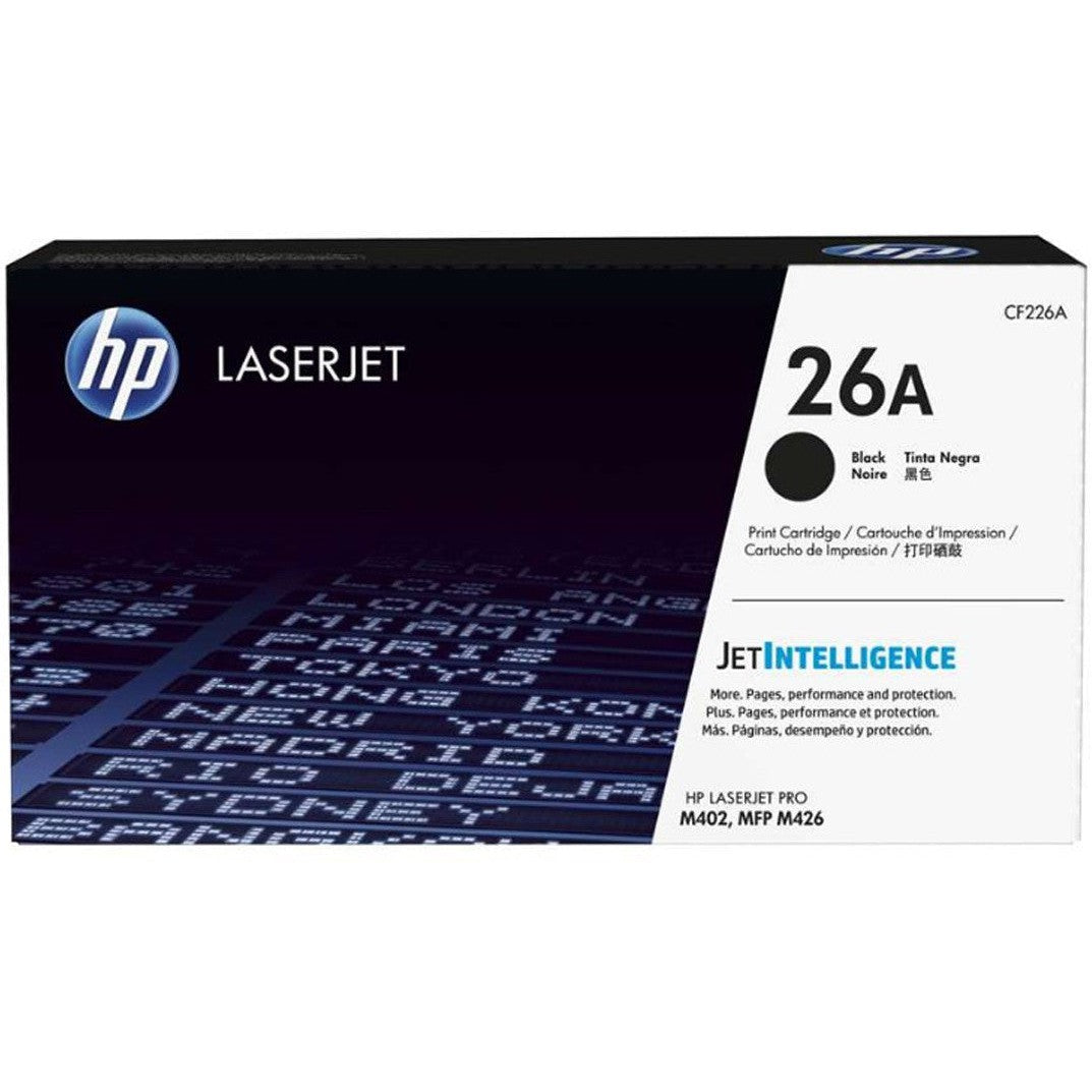 Hp 26A Black Original Laserjet Toner Cartridge Cf226A-Inks And Toners-HP-Star Light Kuwait