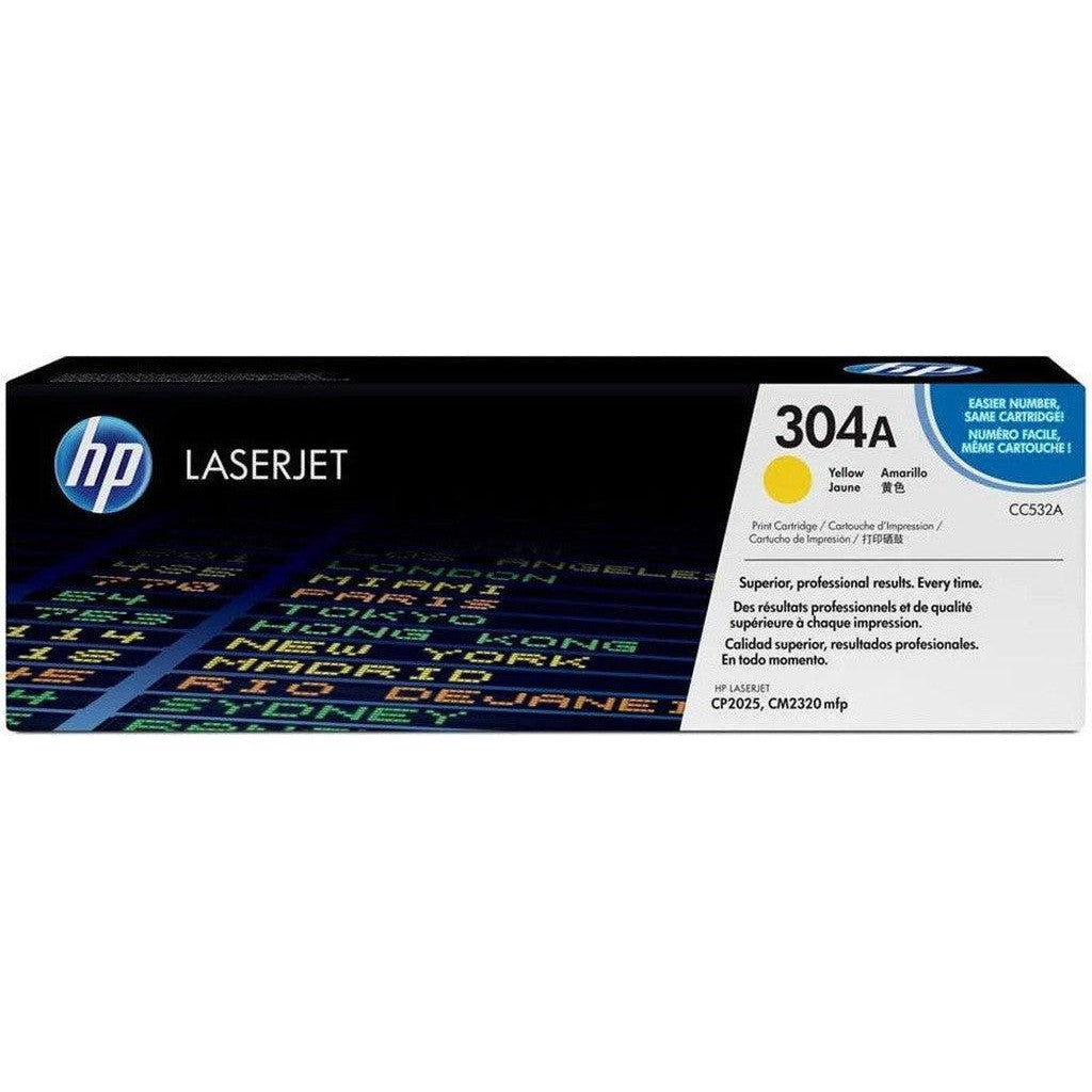 Hp 304A Cc532A Toner Cartridge Yellow-Inks And Toners-HP-Star Light Kuwait