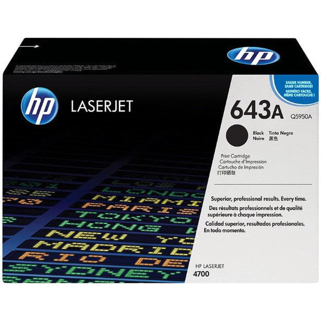 Hp 643A Black Original Laserjet Toner Cartridge Q5950A-Inks And Toners-HP-Star Light Kuwait