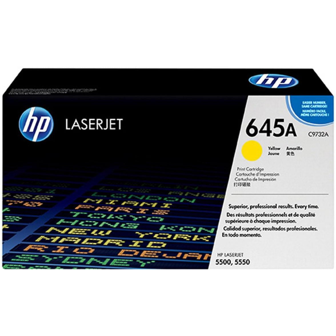 Hp 645A Yellow Laserjet Toner Cartridge C9732A-Inks And Toners-HP-Star Light Kuwait