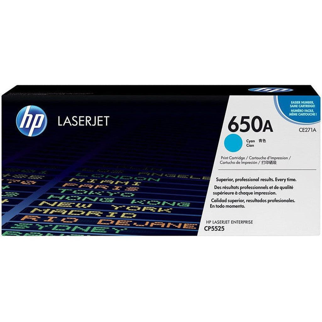 Hp 650A Ce271A Toner Cartridge Cyan-Inks And Toners-HP-Star Light Kuwait
