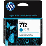 Hp 712 Cyan Design Jet Ink Cartridge - 29 Ml / Cyan Color / Ink Cartridge-Inks And Toners-HP-Star Light Kuwait