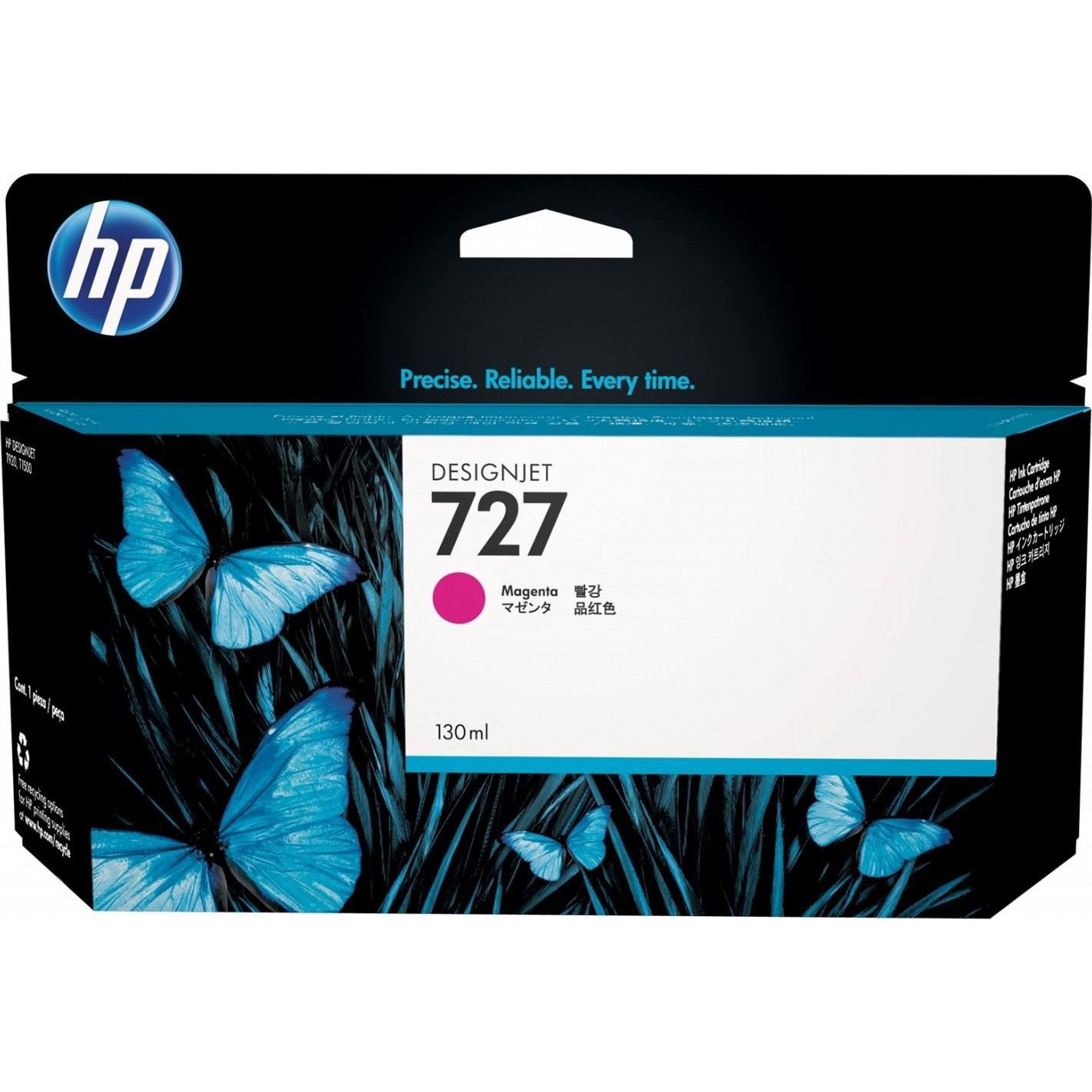 Hp 727 130Ml Magenta Ink Cartridge B3P20A-Inks And Toners-HP-Star Light Kuwait