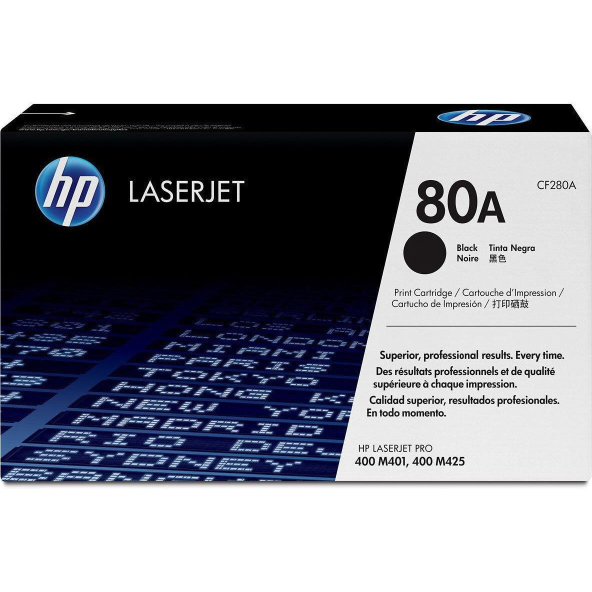 Hp 80A Black Original Laserjet Toner Cartridge Cf280A-Inks And Toners-HP-Star Light Kuwait