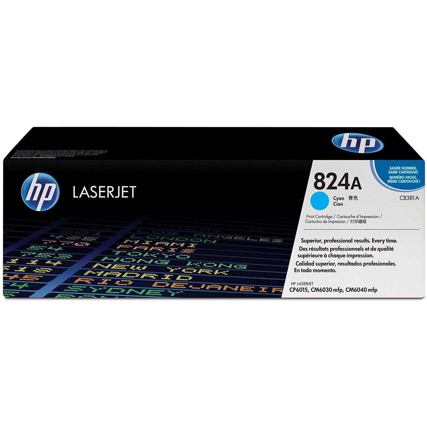 Hp 824A Cb381A Toner Cartridge Cyan-Inks And Toners-HP-Star Light Kuwait