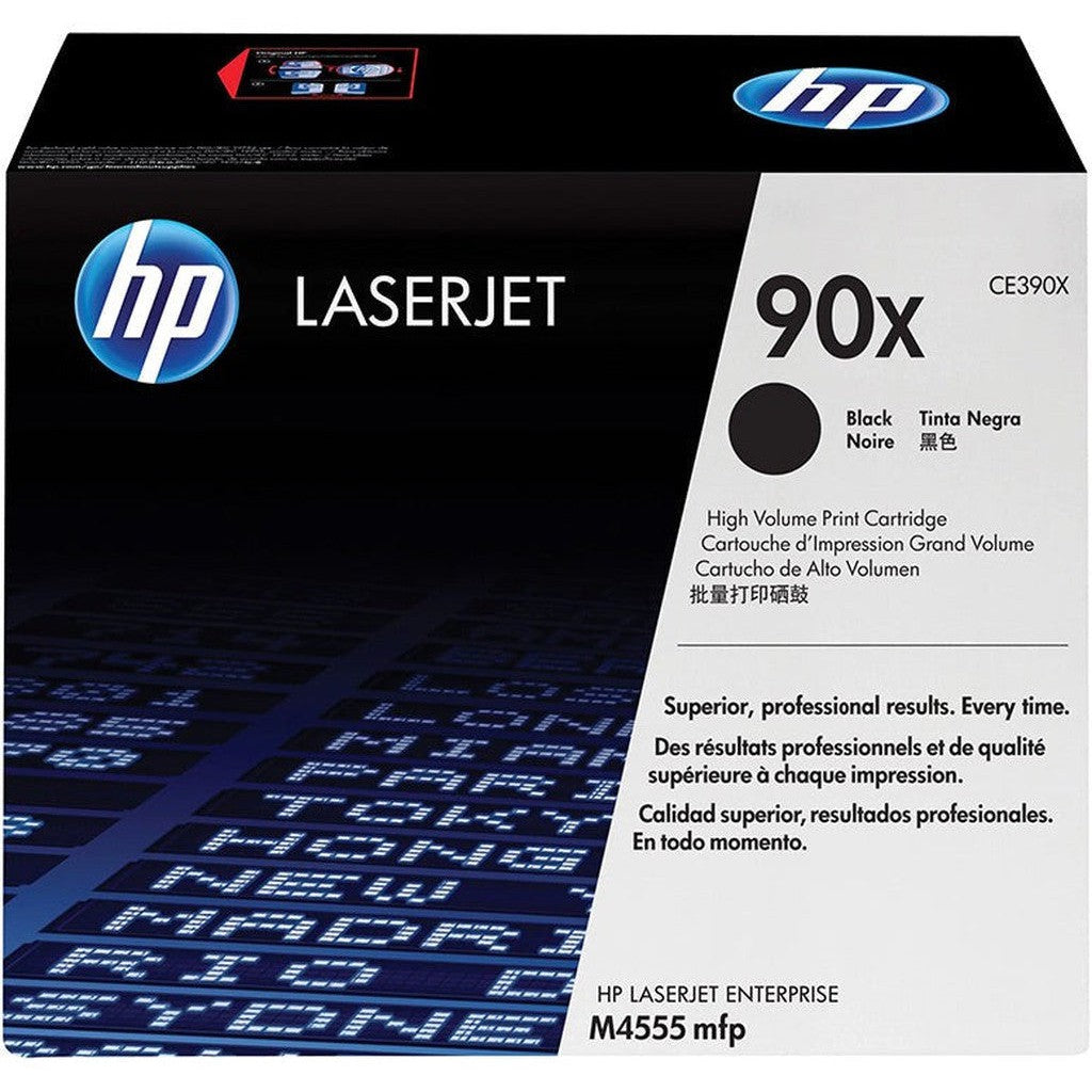 Hp 90X High Yield Black Toner (Ce390X)-Inks And Toners-HP-Star Light Kuwait