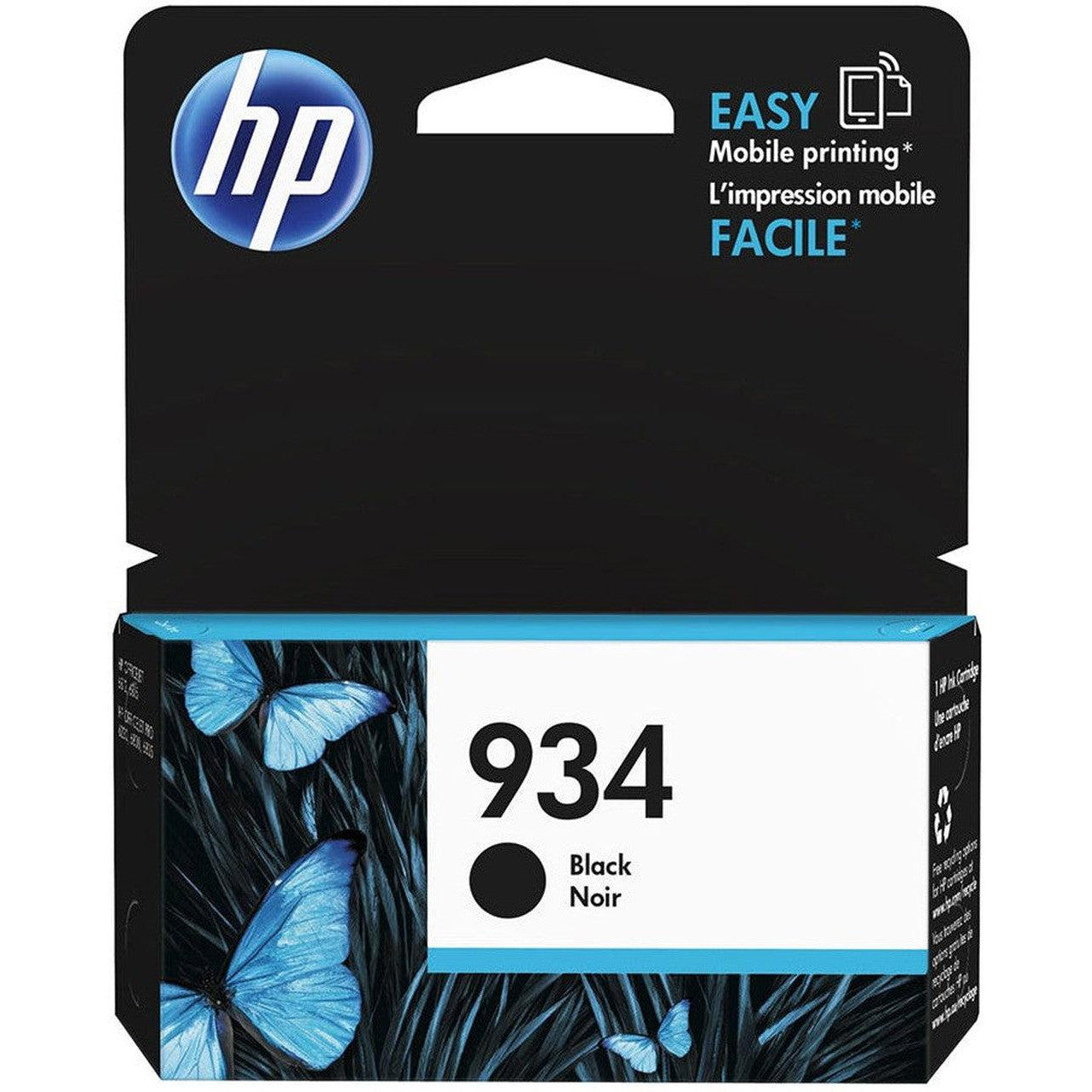 Hp 934 Black Ink Cartridge C2P19Ae-Inks And Toners-HP-Star Light Kuwait