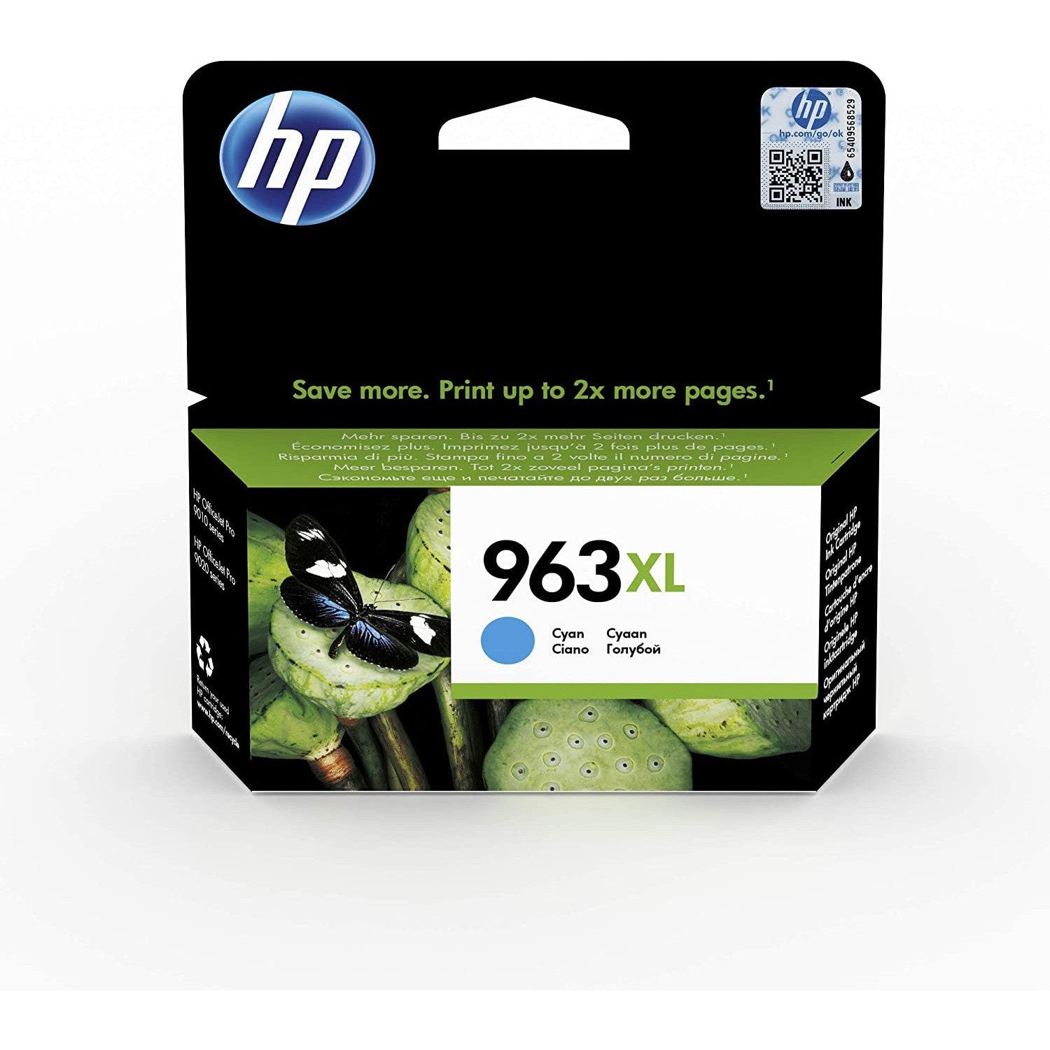 Hp 963Xl Cyan High Yield Ink Cartridge 3Ja27Ae-Inks And Toners-HP-Star Light Kuwait