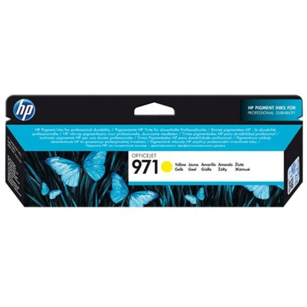 Hp 971 Yellow Original Ink Cartridge-HP Plotter Inks-HP-Star Light Kuwait