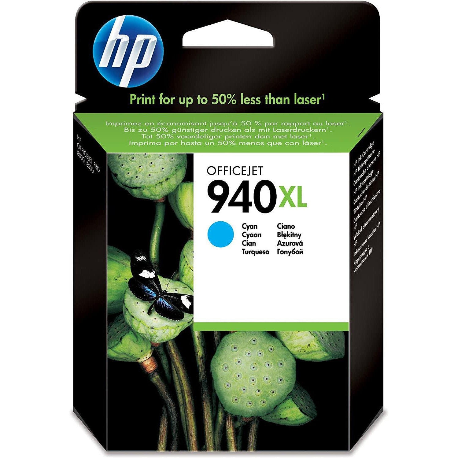 Hp C4907Ae 940 Xl Cyan High Yield Original Ink Cartridge-Inks And Toners-HP-Star Light Kuwait