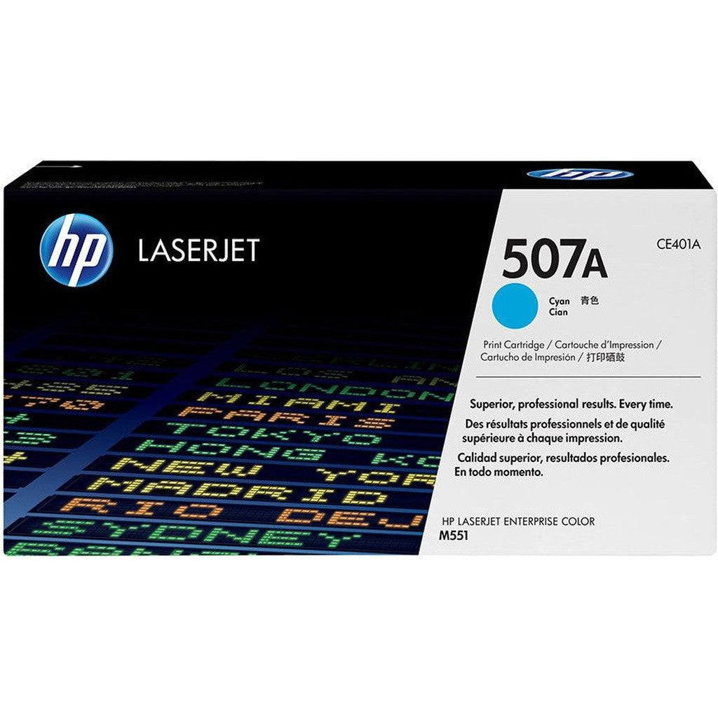 Hp Ce401A Cyan Toner Cartridge 507A-Inks And Toners-HP-Star Light Kuwait