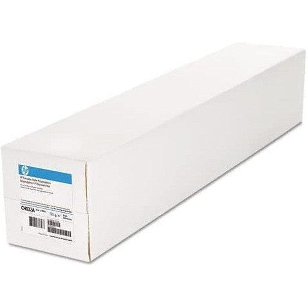 Hp Ch023A Everyday Matte Polypropylene Film, 8 Mil, 2" Core, 36" X 100 Ft, White, 2 Rolls-Paper Rolls-HP-Star Light Kuwait