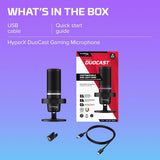 HyperX DuoCast Wired RGB Gaming and Streaming Microphone-Black