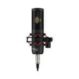 HyperX ProCast Gold-SputteredLarge Diaphragm Condenser XLR Connection Microphone Built in Anti Vibration Shock Mount Black, Cable/Mixer not included