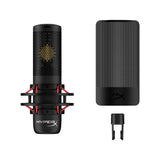 HyperX ProCast Gold-SputteredLarge Diaphragm Condenser XLR Connection Microphone Built in Anti Vibration Shock Mount Black, Cable/Mixer not included