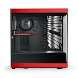 HYTE Y40 Mid Tower Two Panel Front & Left Side Tempered Glass Case With 2 Fan - Black/Red